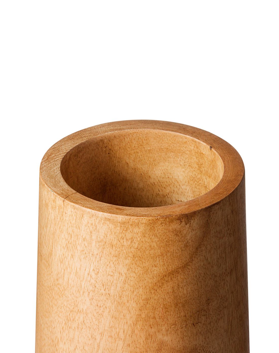 泰国进口深原木色芒果木花瓶 高 手工制作天然的芒果木清晰可见