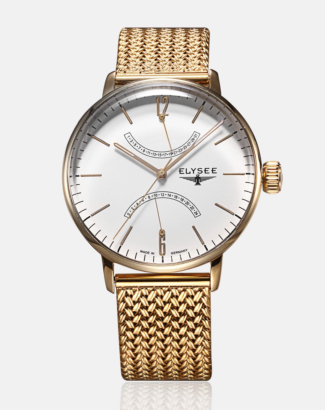 【德国腕表 原装进口】爱丽舍elysee米兰钢带休闲石英男表