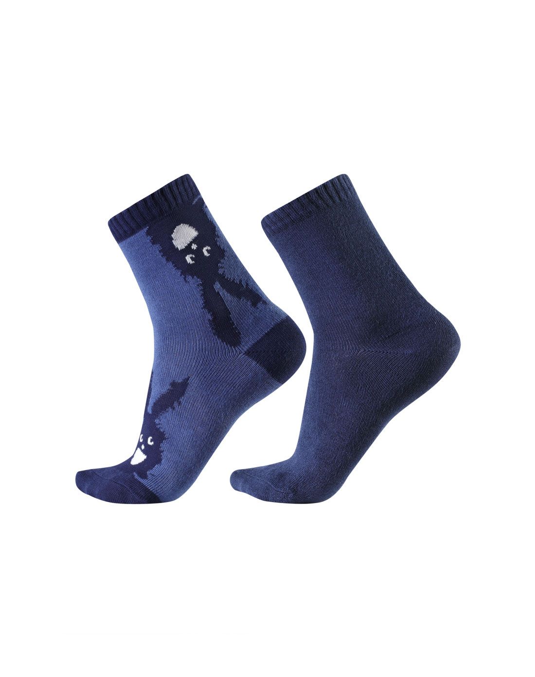 男童款藏青色袜子两双装 弹力柔软