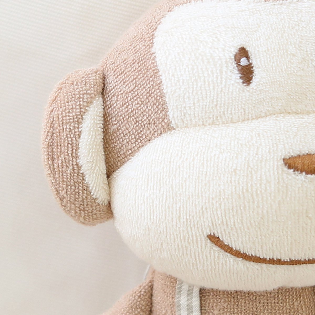 韩国organic-shop婴幼儿/宝宝安抚有机棉娃娃-棕色奇奇 30cm(小号) 可