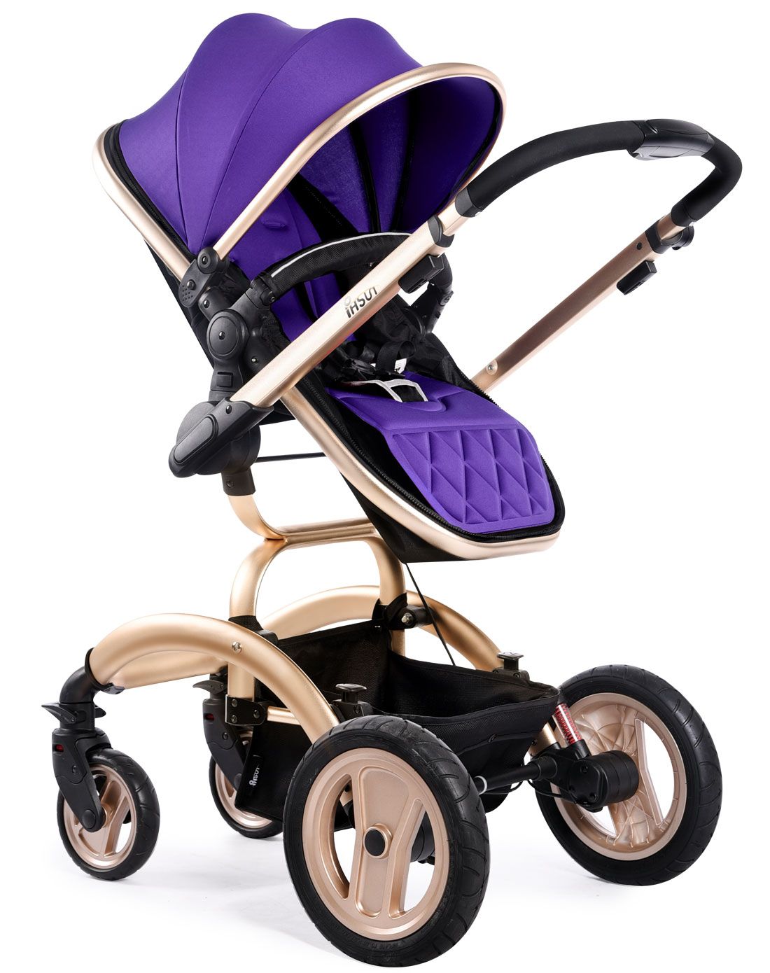 【特惠】babysing 烽尚phsun系列高景观婴儿车 睡蓝一体推车(紫色款)