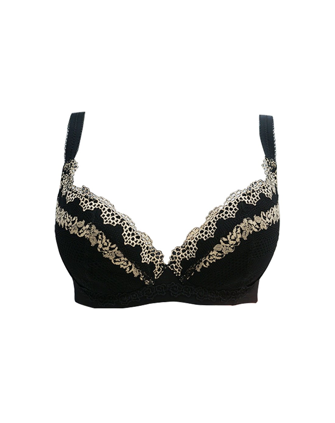 日系h牌甜美可爱绣花蕾丝聚拢上提型文胸内衣