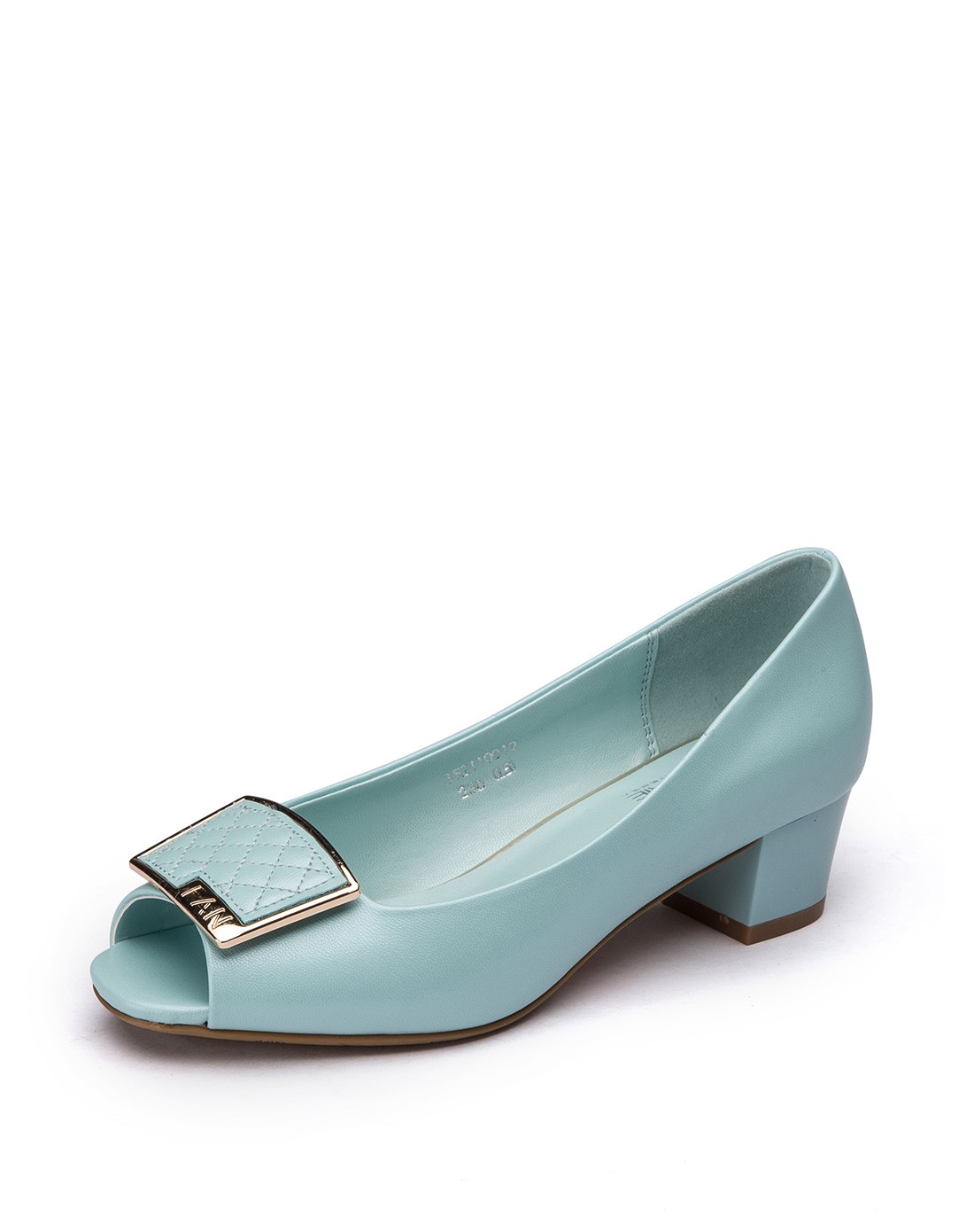 美丽佳人女鞋专场 美丽佳人新款兰色鱼嘴时尚女凉鞋