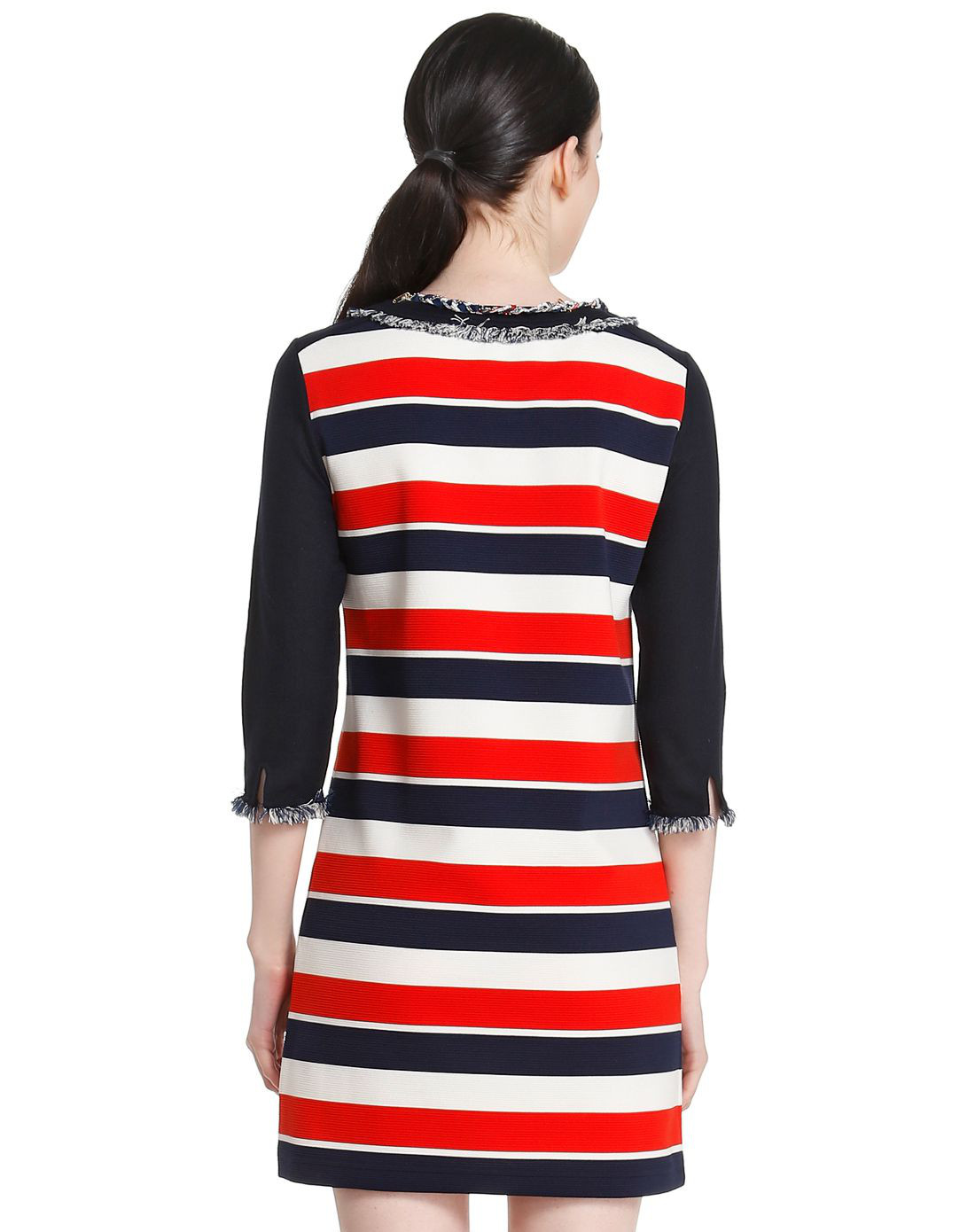 雅莹ep&恩派雅n.paia女装蓝/红色时尚斯文连衣裙e15ph4131az_唯品会