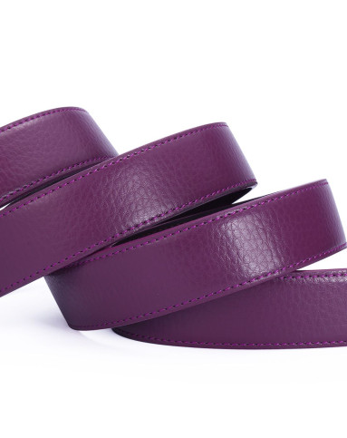 牛皮紫色时尚女款皮带