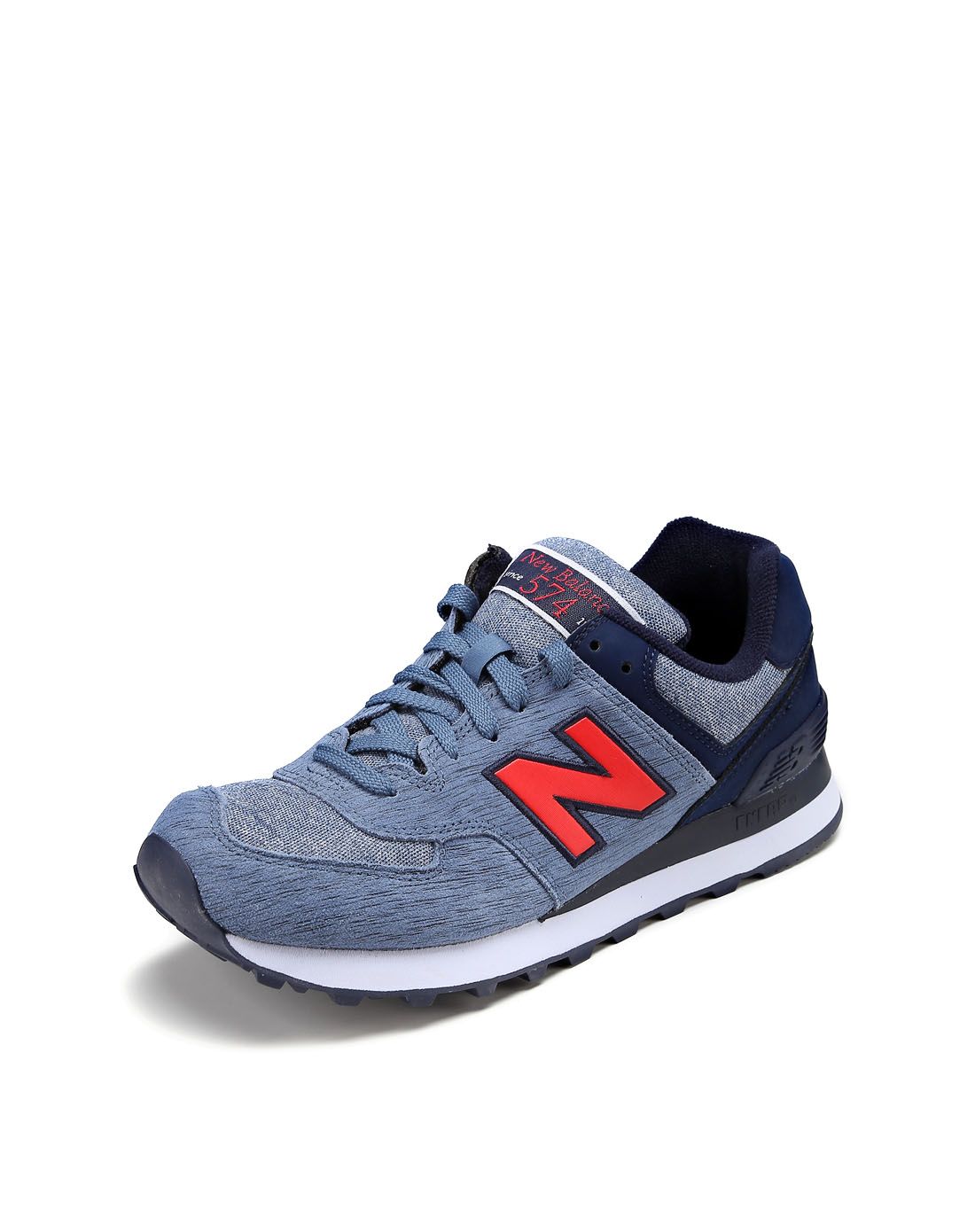 new balance 574系列 中性款灰蓝色运动鞋 ml574ttd