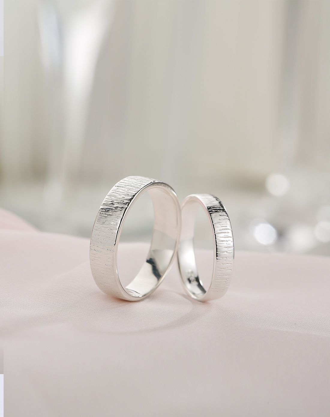 银时代 年轮系列 s925银对戒男款 浪漫爱情 恒久经典