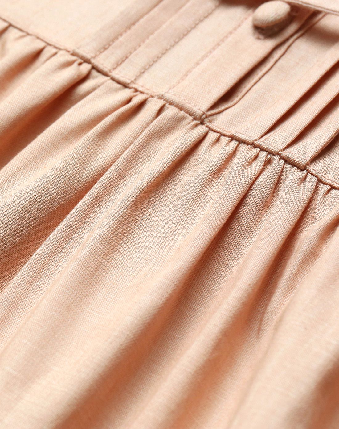 artka阿卡塔克褶高腰短袖连衣裙