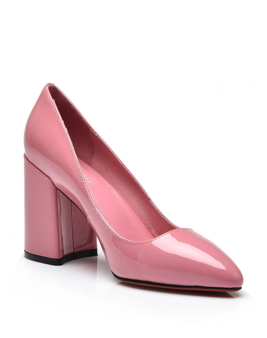 2016新款粉色漆皮单鞋