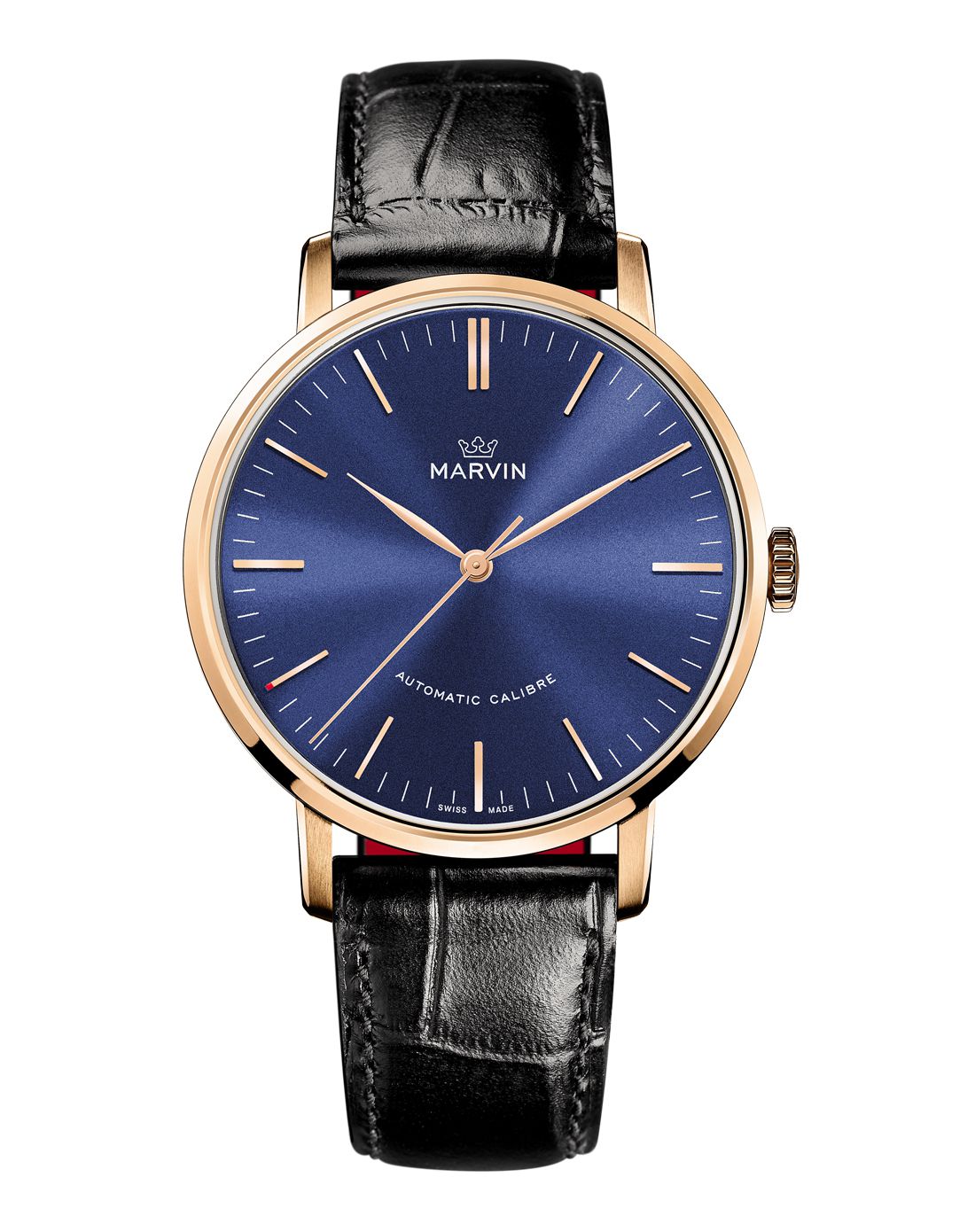 瑞士摩纹marvin手表专场 摩纹 原点系列简约时尚自动机械男表 m125.