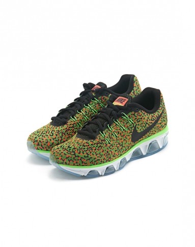 nike运动风尚女款绿色/橙色air max跑步鞋806804-308_唯品会