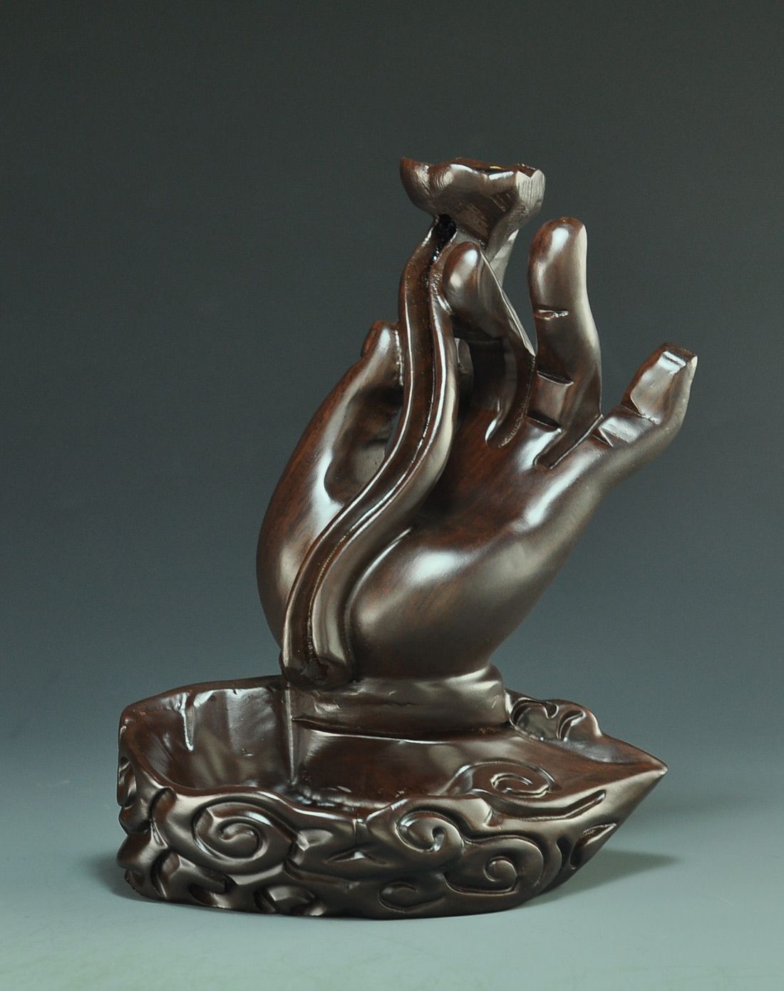 黑檀佛手香炉摆件