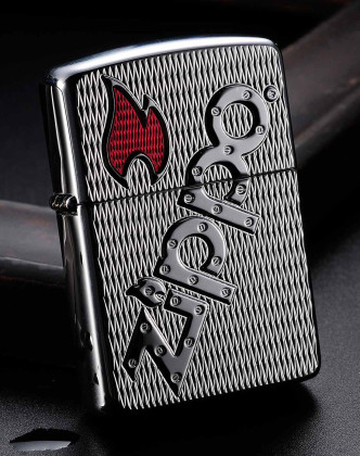 zippo火焰zippo标志盔甲常规机
