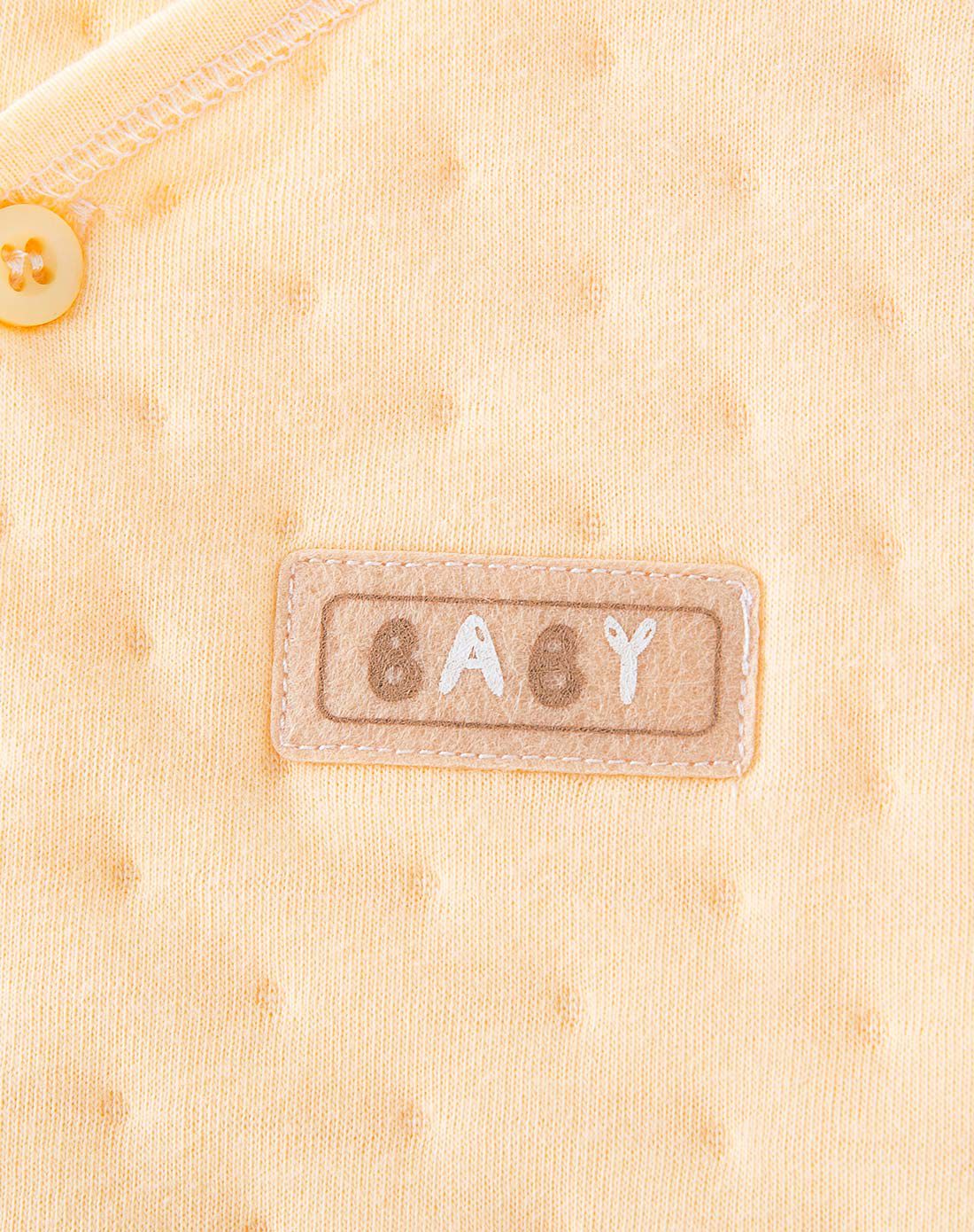 儿童黄色空气棉背心(净面)