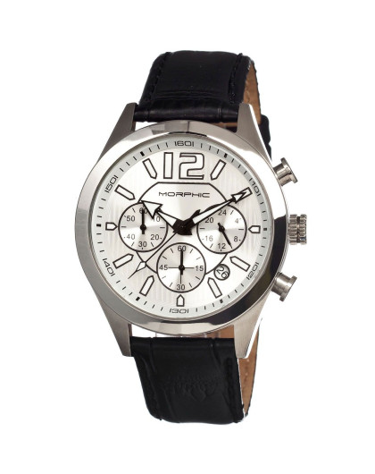 > morphic银色 & 白色 m15 系列计时腕表mph1503