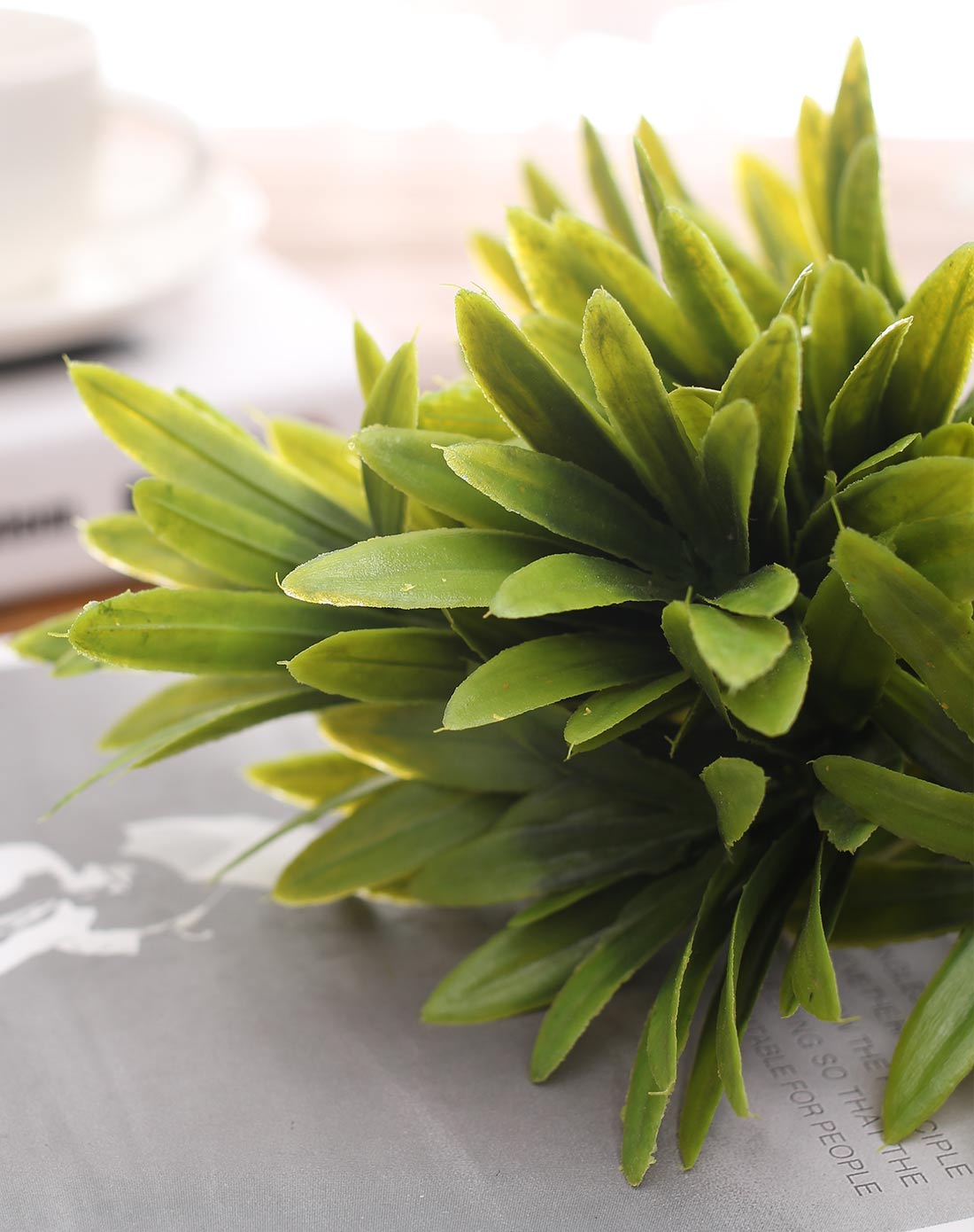 jm高仿真绿色罗汉草办公居家盆景摆件