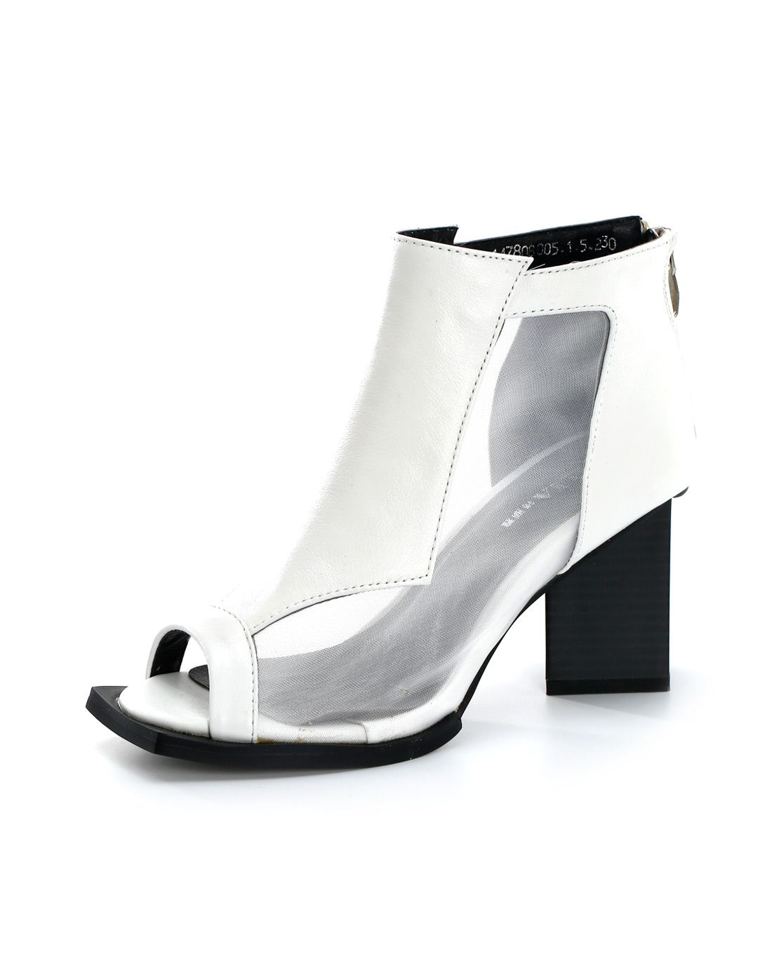 白色牛皮欧美时尚女士网鞋