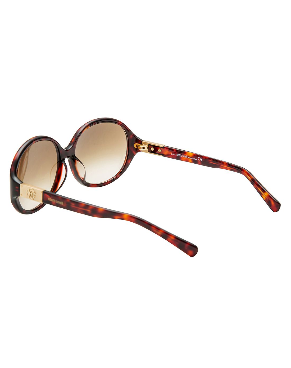 roberto cavalli女款大框玳瑁遮阳墨镜