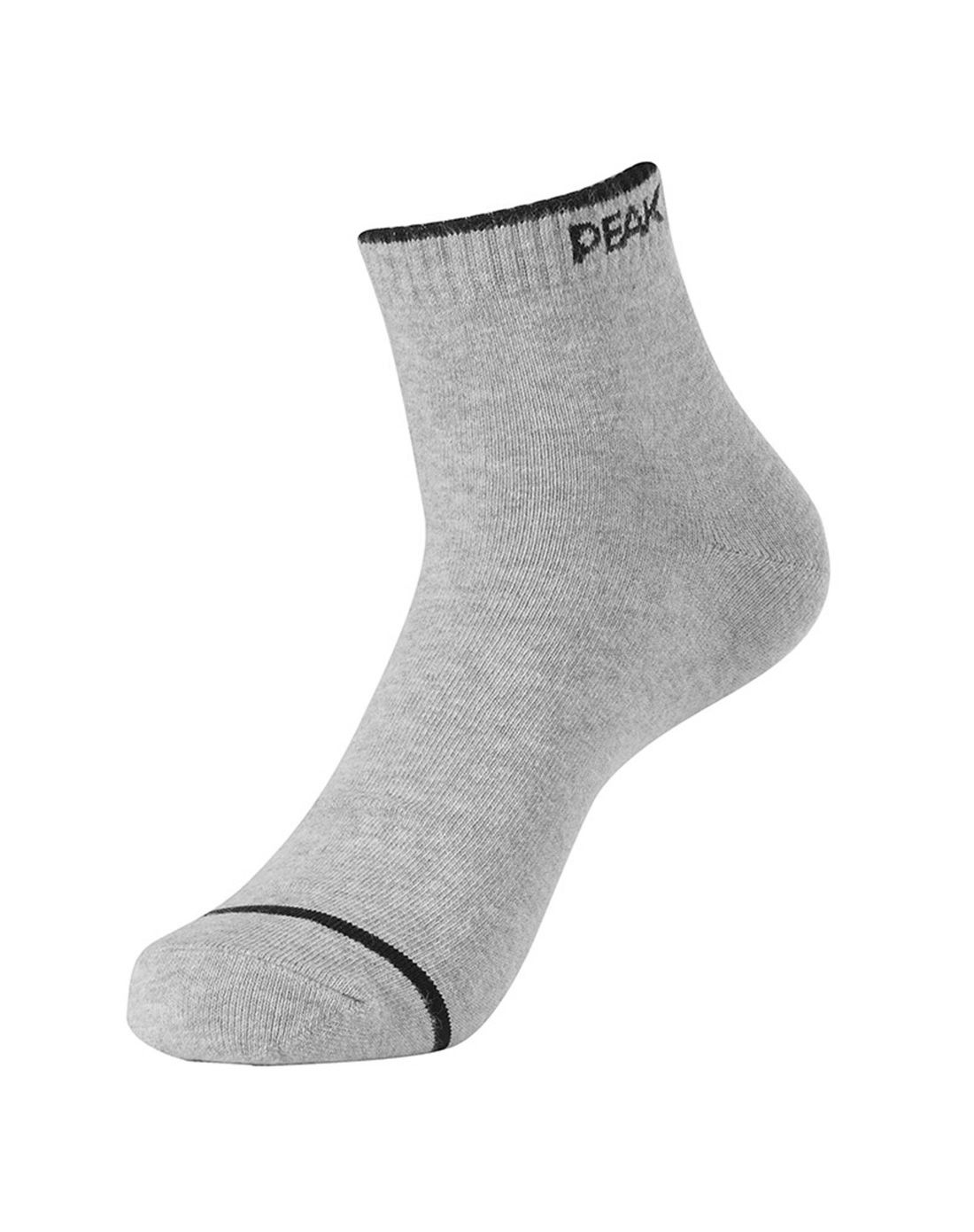 吸湿排汗 男款灰色运动袜子