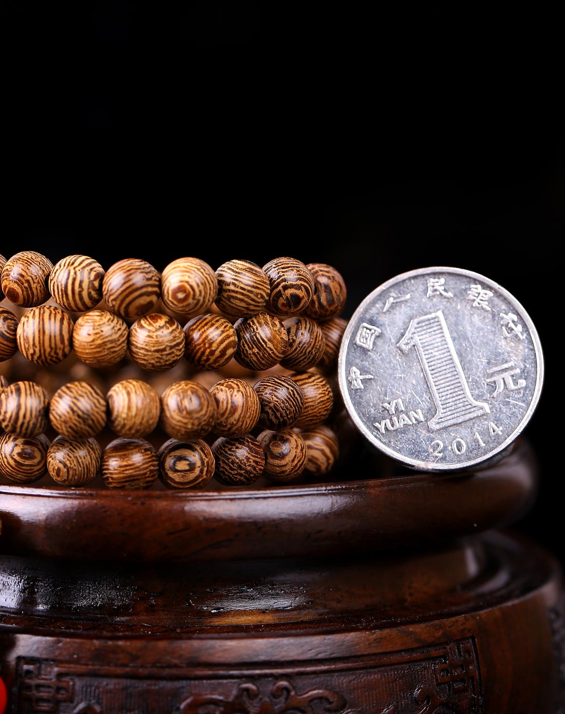 【独家】千事吉祥鸡翅木手链