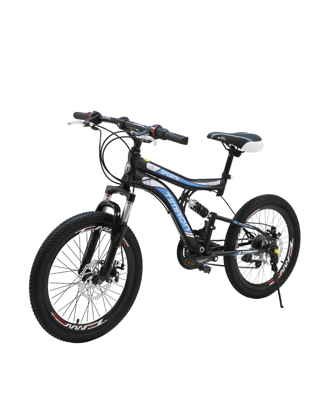 泰玛珑timaon自行车专场直发货20寸双减震18s变速碟刹学生避震山地车