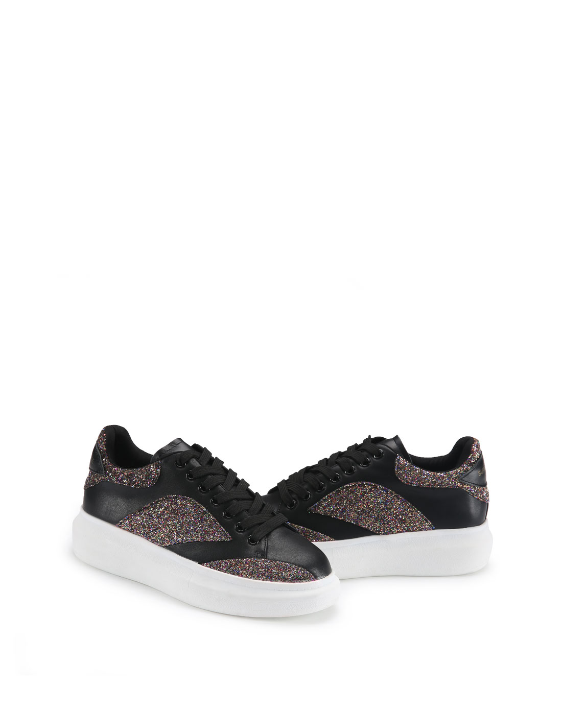 卓诗尼josiny鞋包黑色深口平跟拼色休闲女鞋15325299001_唯品会