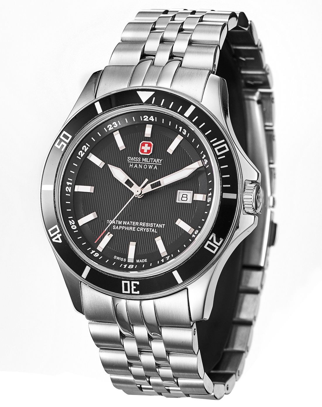 hanowa 黑盘简约时尚石英男士腕表