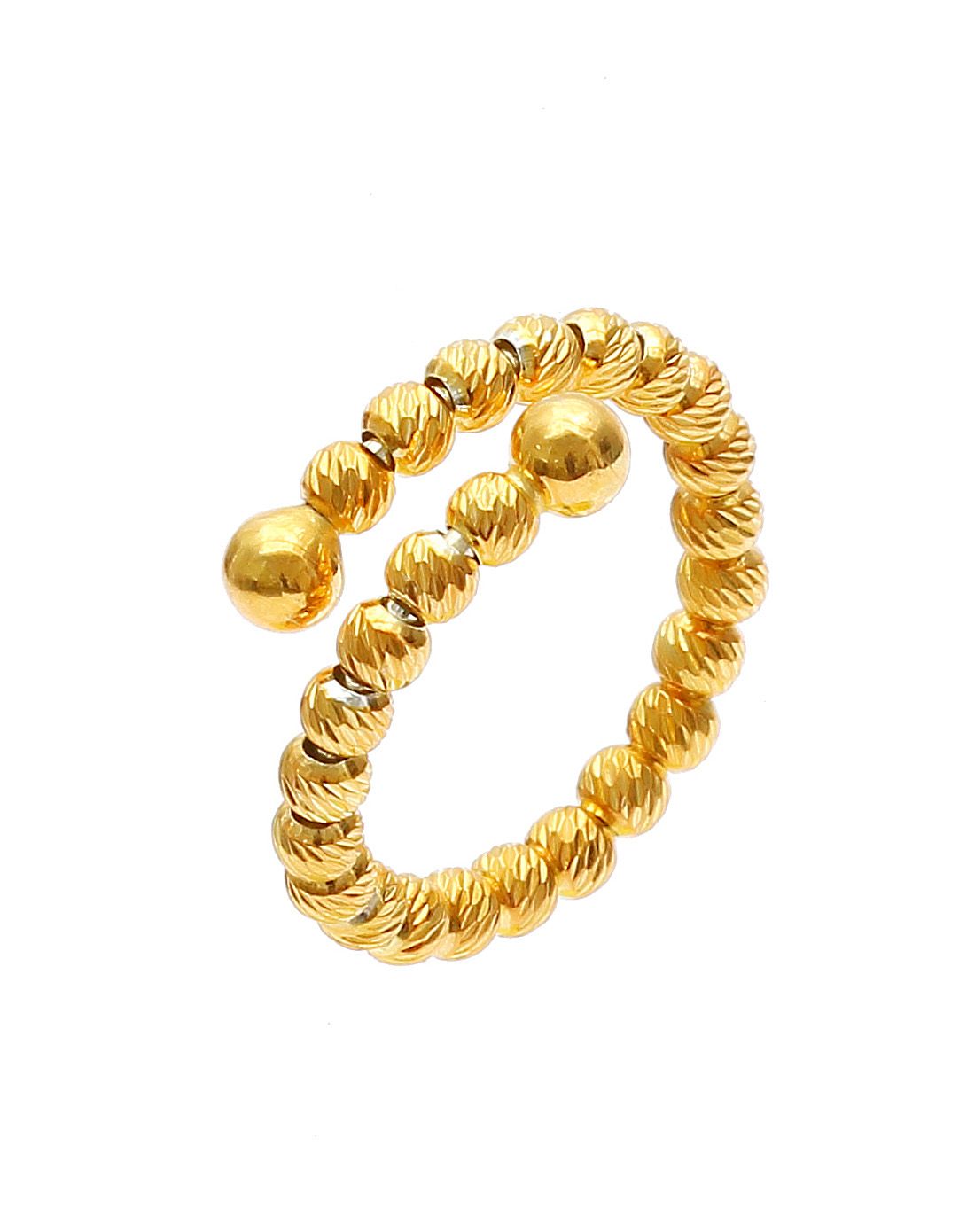 > 意大利盈品系列珠环925纯银戒指