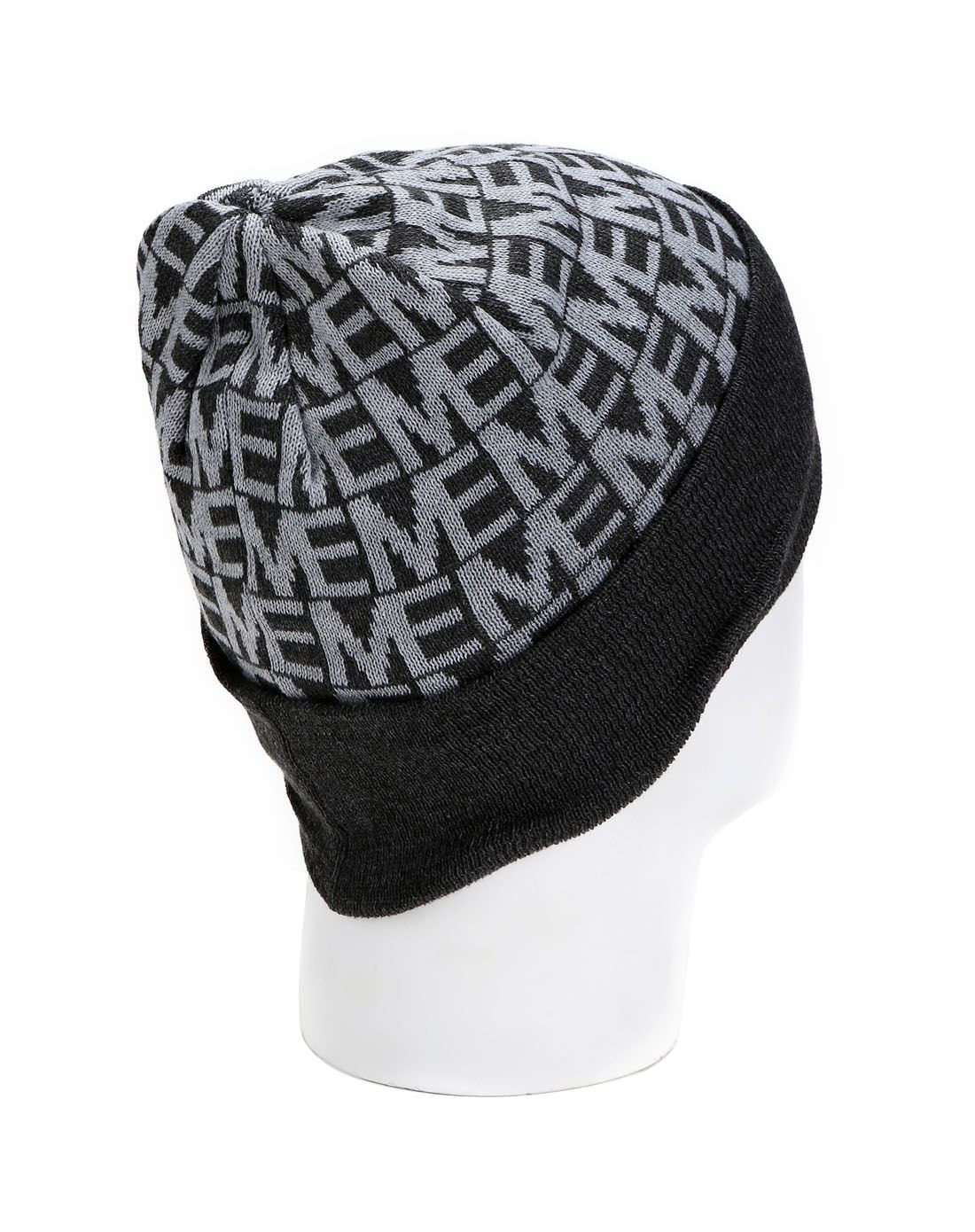 森马深灰/浅灰色字母提花针织帽82415971006(0400)_唯品会