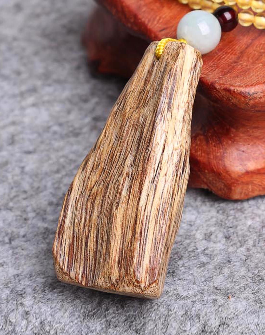 海南黄油格沉香原木老料随形平安无事挂牌/吊坠 浓醇蜜香味