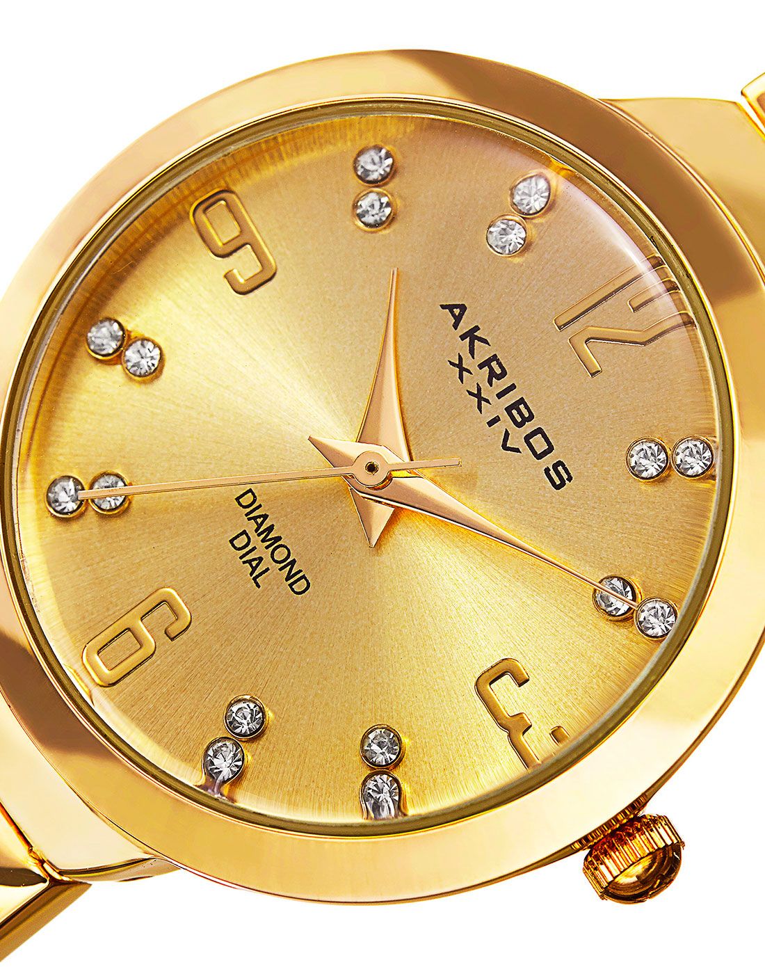 > akribos xxiv女装石英钻石手表ak793yg