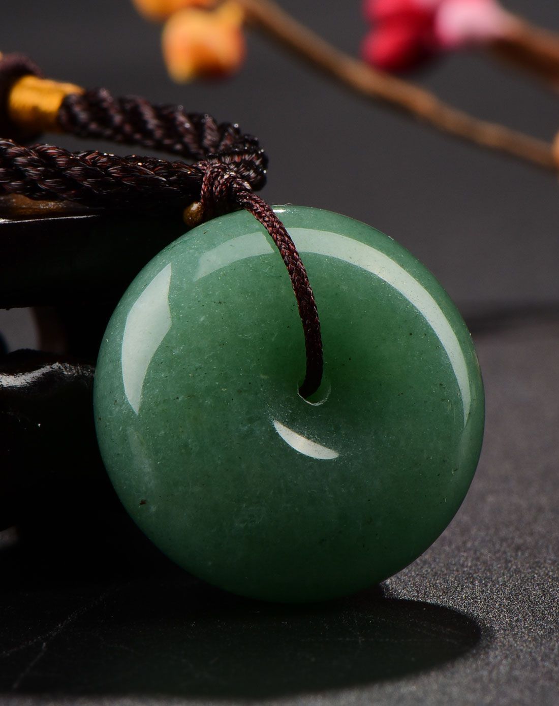 天然东陵玉平安扣吊坠