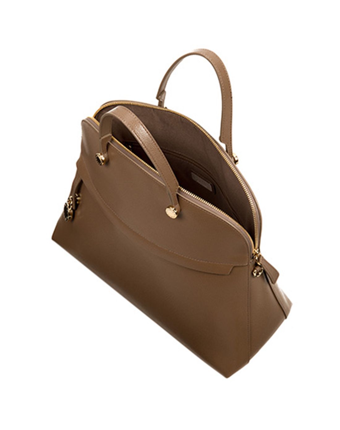 > furla 手提包大号 驼色