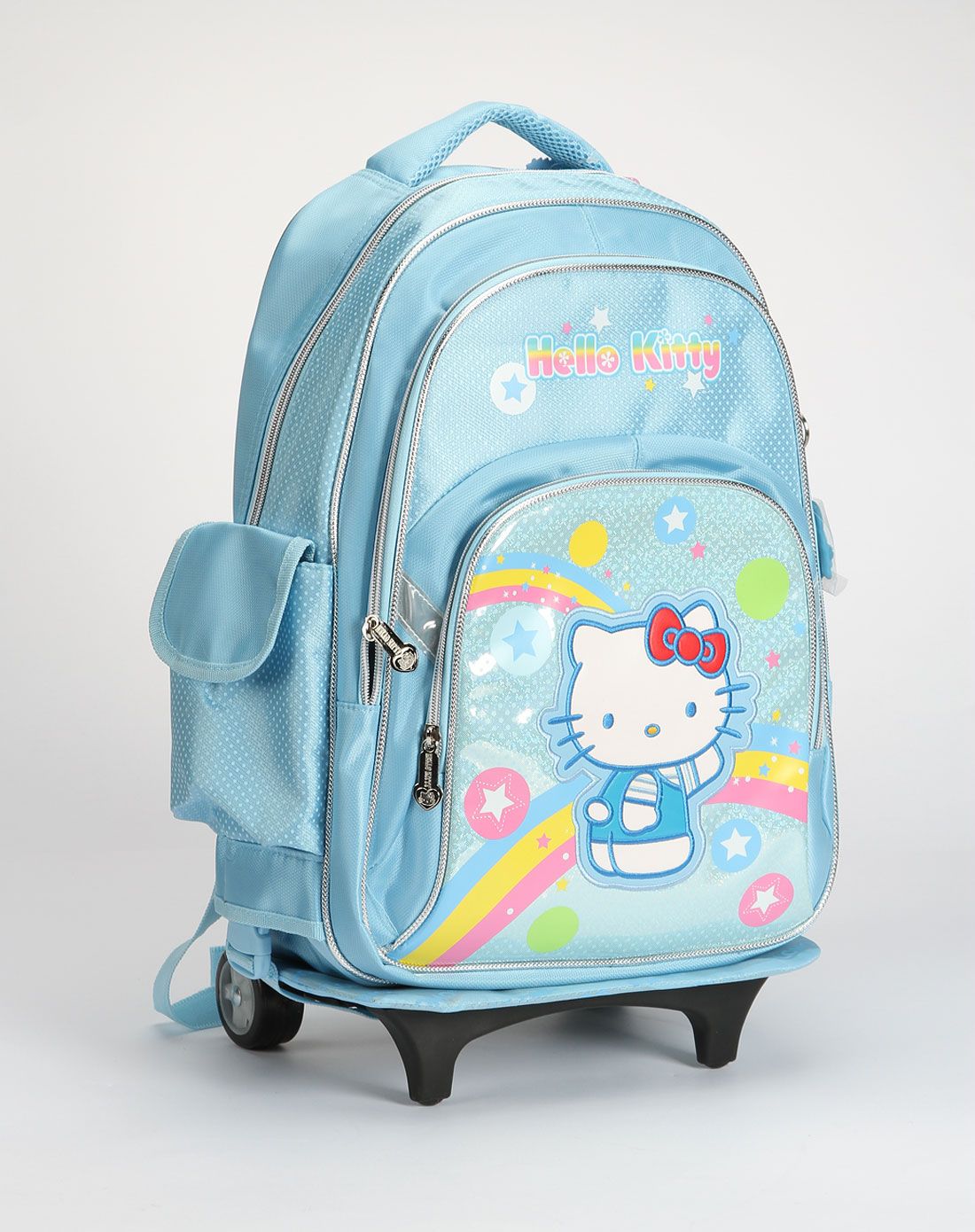 hello kitty女童浅蓝拉杆书包