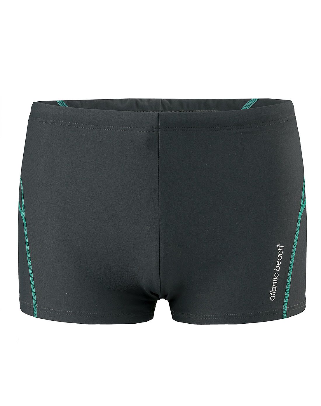 atlanticbeach时尚泳装专场活力十足 男士灰色绿条平角