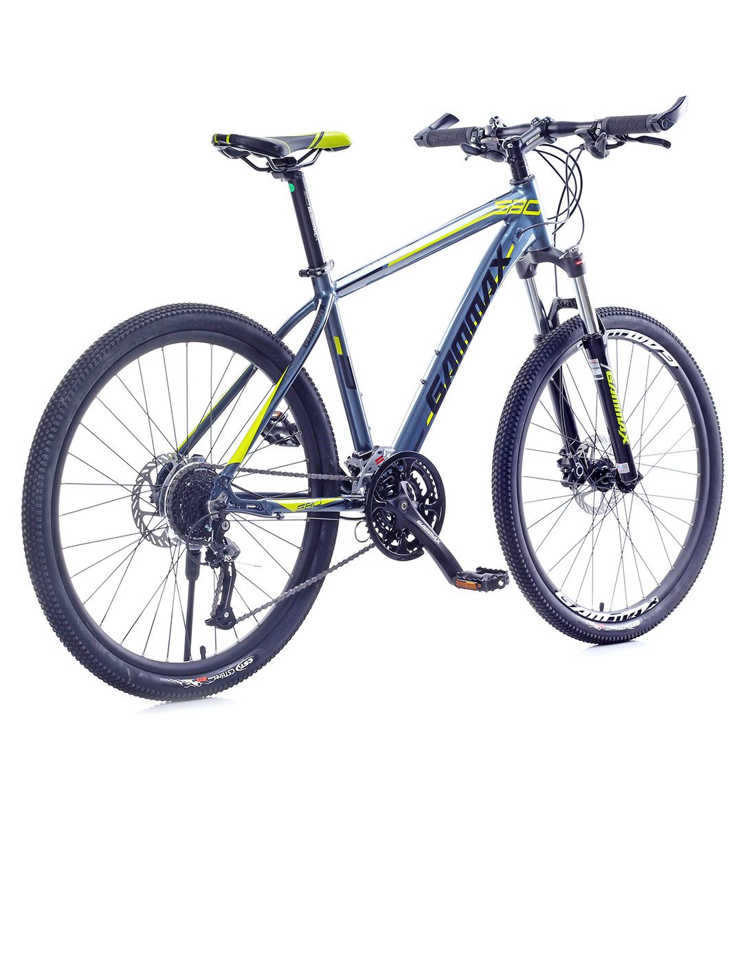 杰玛仕gammax户外自行车专场直发货珍珠灰无焊痕26寸油碟山地车闪电