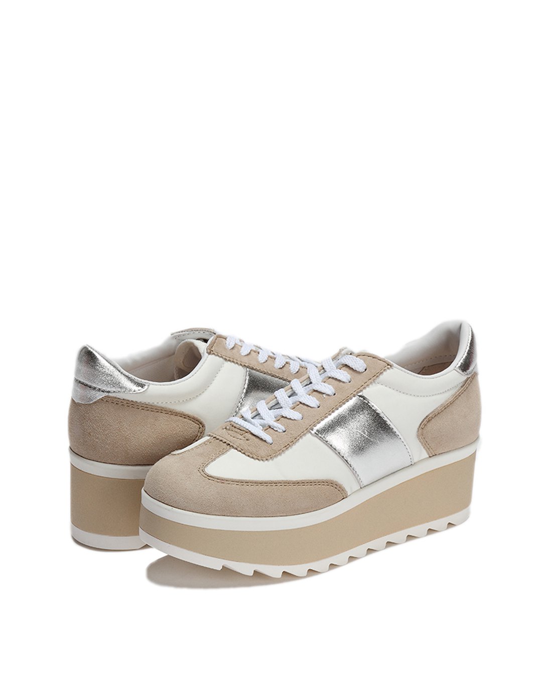 潮流女鞋 入夏必备puzzle女式米黄色休闲鞋pxxsn16sx02u6bga_唯品会