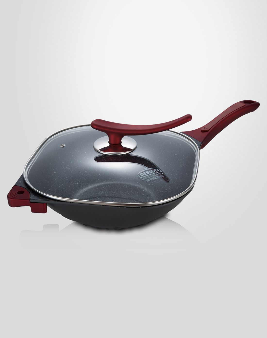 德世朗欧堡麦饭石不粘炒锅