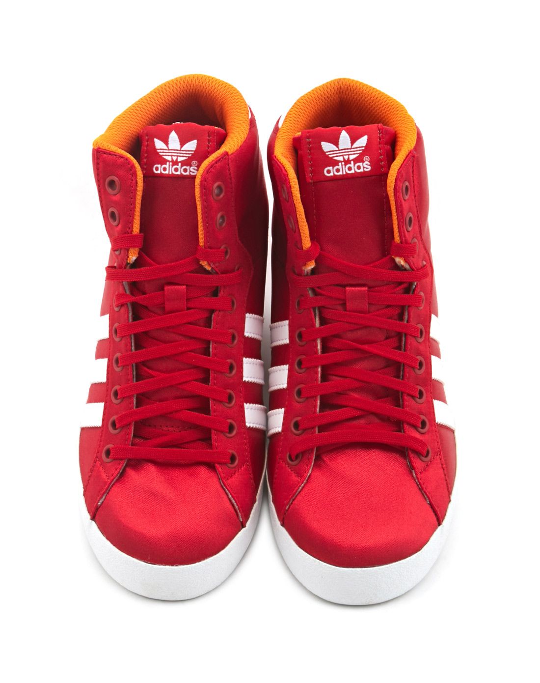 内增高 女款红色复古鞋 三叶草系列