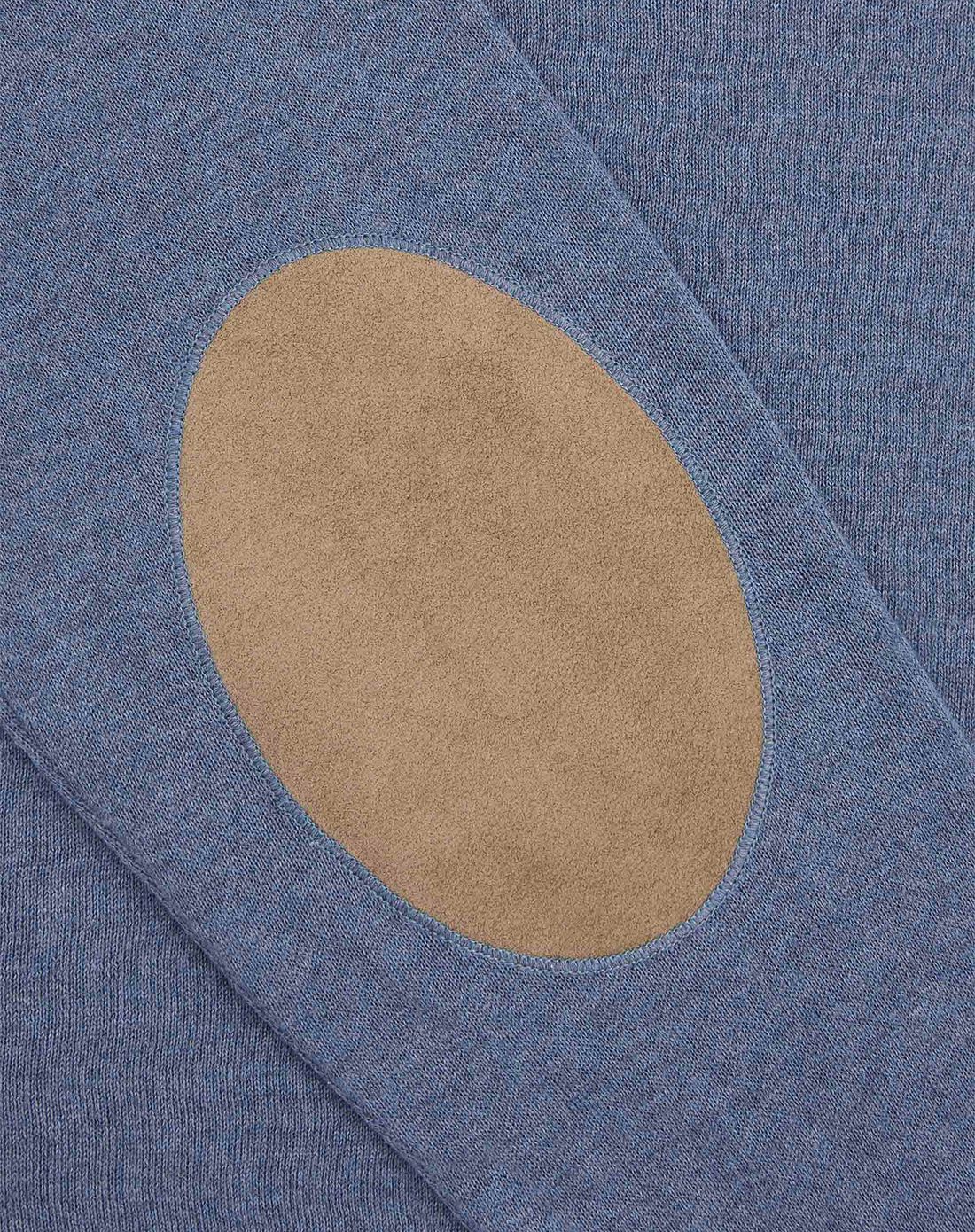 hackett london男款浅靛蓝色时尚针织长袖毛衣