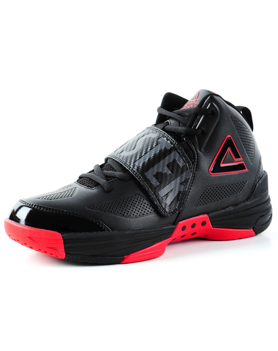 炫酷耐磨 男款黑配红色专业篮球鞋 速鹰一代