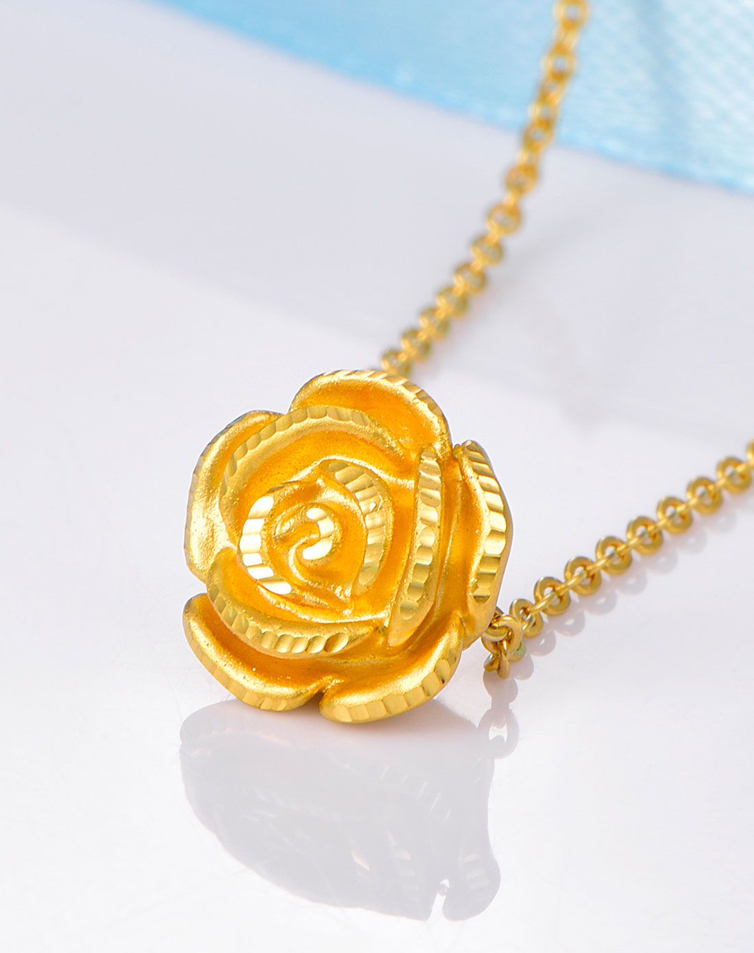 赛菲尔sunfeel珠宝专场赛菲尔 足金玫瑰花 3d硬金手链(定价/送链子)a