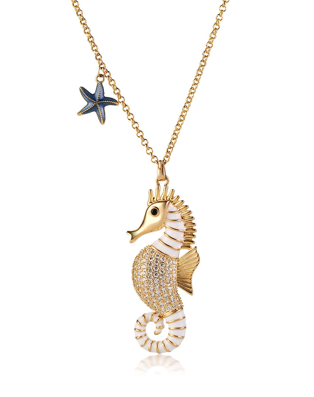 海底世界海马海洋系列韩国时尚百搭毛衣链