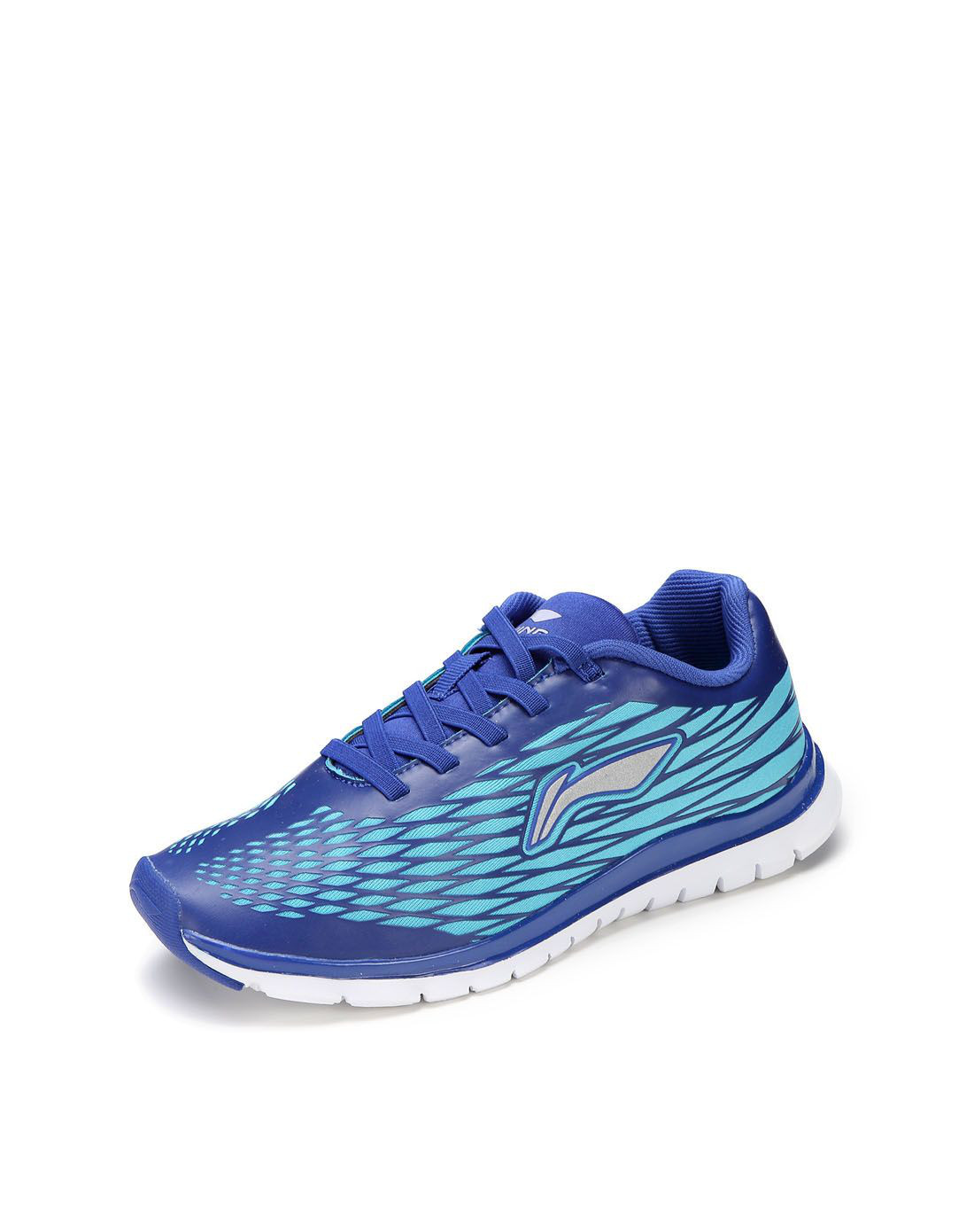 男童深海蓝李宁云科技防臭轻质跑鞋