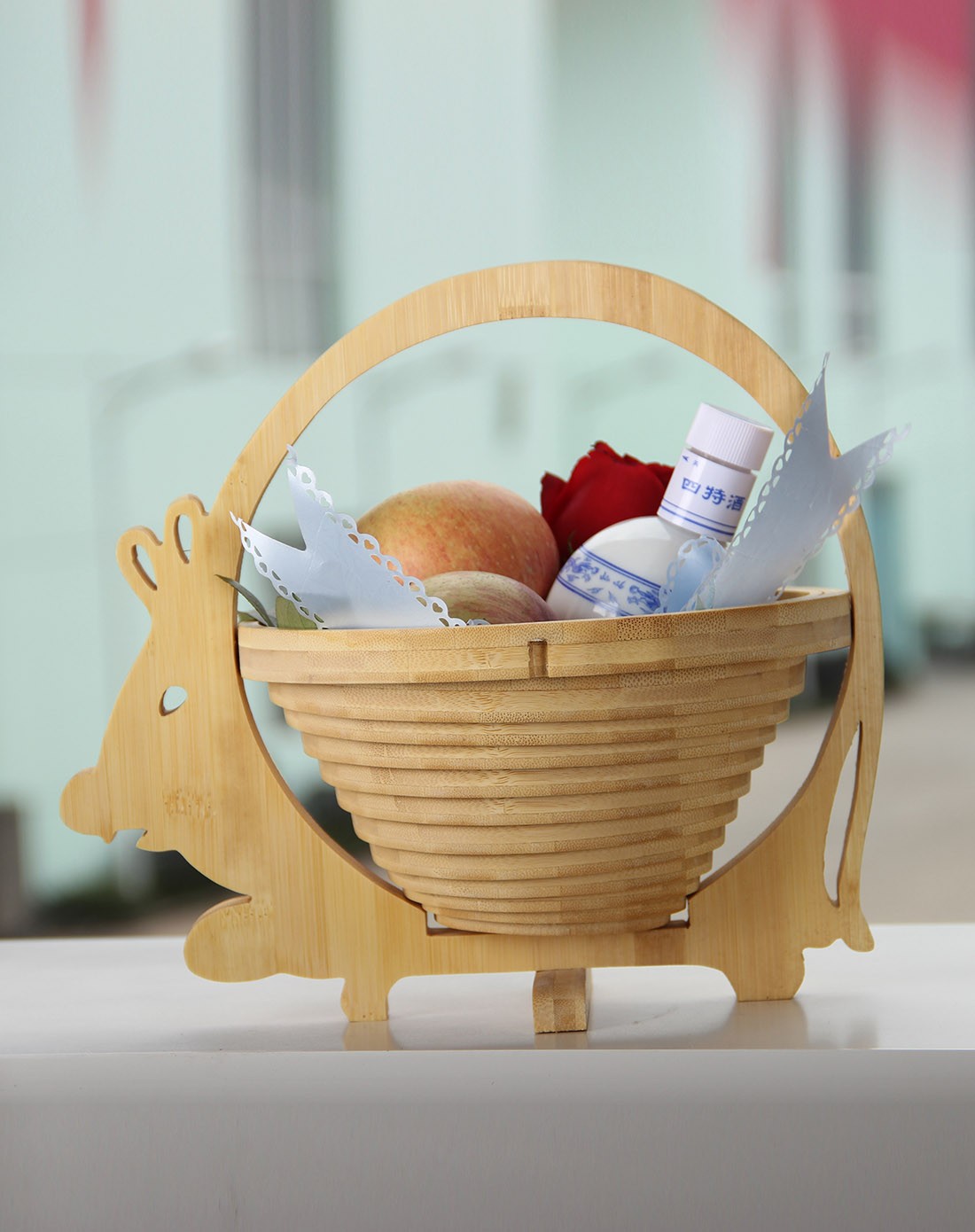 茗匠可折叠老鼠水果篮老鼠