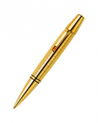 > 万宝龙波西米亚系列镀金黄水晶圆珠笔