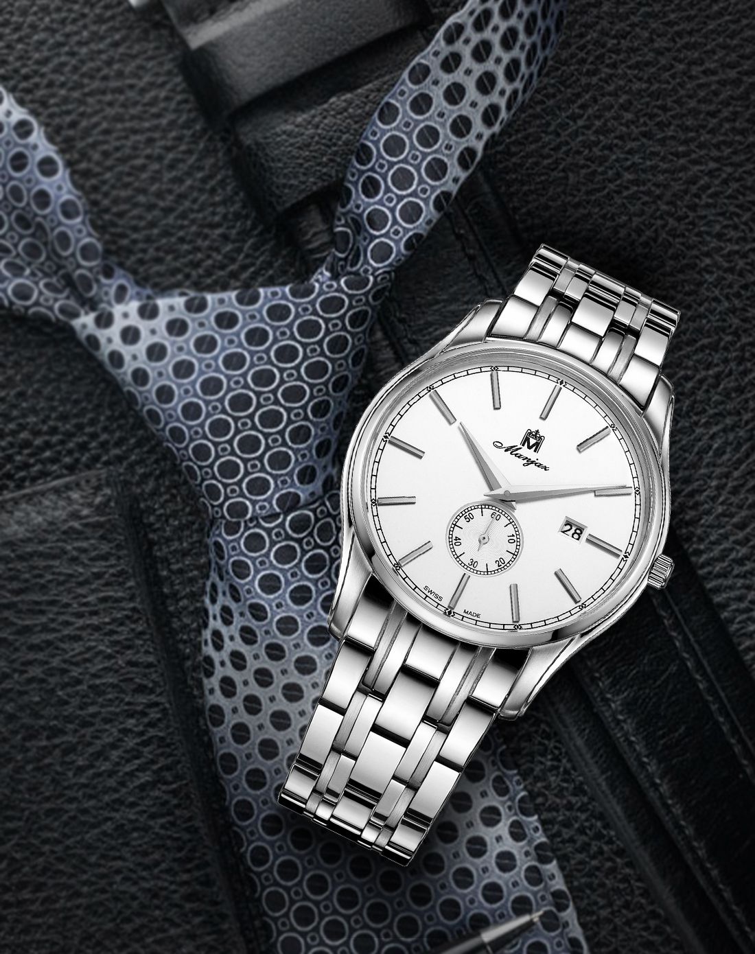 瑞士奢华腕表专场名爵 超薄休闲爱琴海系列石英男表 6155m sw-ww-a1