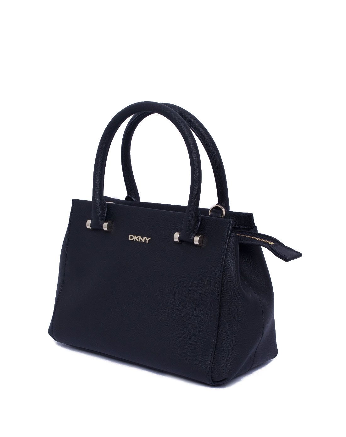 > dkny 女士黑色牛皮提挎两用包