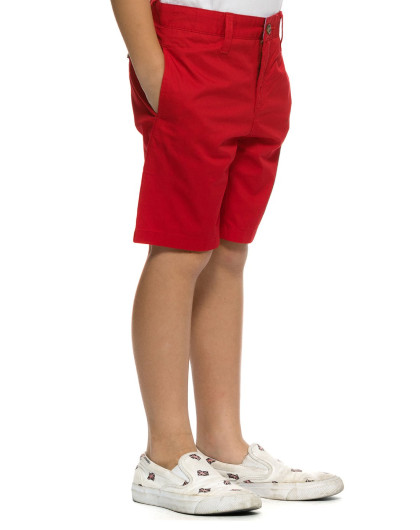 hackett london 英国绅士风hackett london男童款红色斜纹布棉质短裤