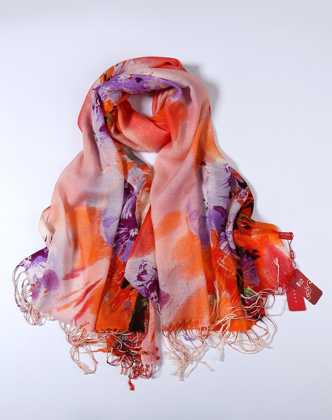 炫彩花色时尚保暖羊毛围巾